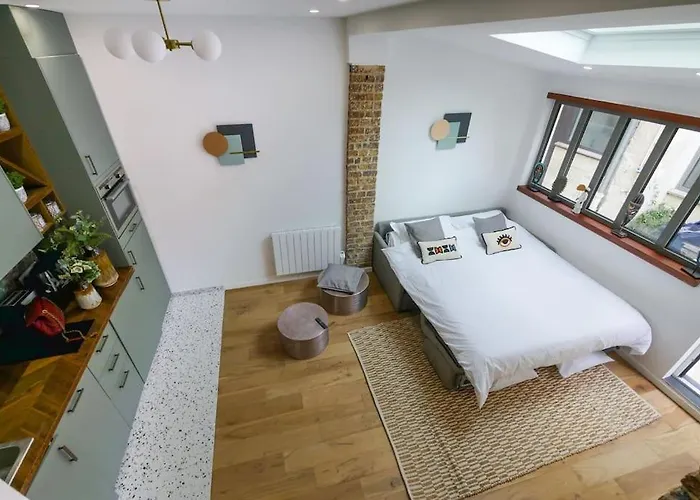 Duplex 4 Pax- Cour Privee Apartmán Paříž